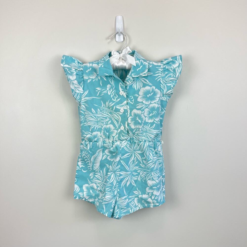 Vintage Just 4 Kids Floral Beach Romper 3T
